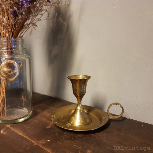 36. Brass candle holder