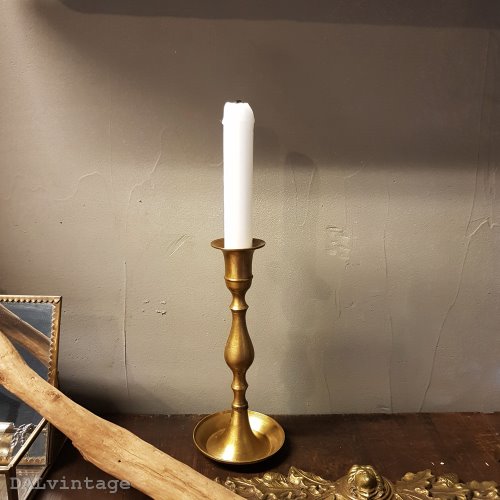 22. Brass long candle holder